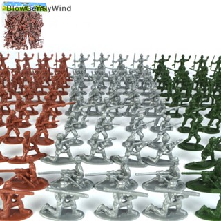 Blowgentlywind พร็อพทหาร ขนาดเล็ก สุ่มสี ของเล่นสําหรับเด็ก 100 ชิ้น ต่อชุด BGW