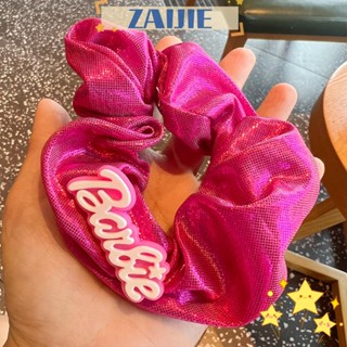 Zaijie24 ยางรัดผมหางม้า แบบยืดหยุ่น สีพื้น เครื่องประดับ สําหรับตุ๊กตาบาร์บี้