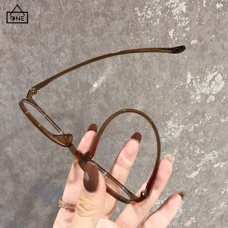 COD❤️พร้อมส่ง-แว่นสายตาสั้ป้องกันแสงสีฟ้าแฟชั่นกรอบกลมสไตล์เกาหลีแว่นตาคอมพิวเตอร์แว่นกรองแสงผู้ชายและผู้หญิง-a.one - รูปที่ 7