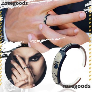 Rosegoods1 เครื่องประดับ แหวนค้อนเปิด แบบกลวง สไตล์คลาสสิก