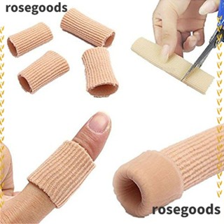 Rosegoods1 ปลอกสวมนิ้วเท้า ยืดหยุ่นสูง บรรเทาอาการปวดนิ้วเท้า 4 ชิ้น