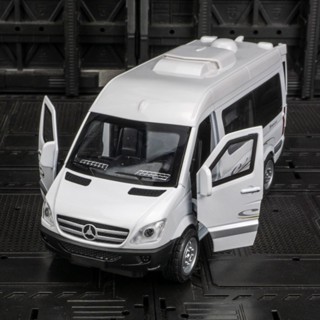 โมเดลรถยนต์ 1: 32 Mercedes-Benz Sprinter Sprinter RV โลหะอัลลอยด์ ของเล่นสําหรับเด็ก