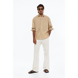 H&amp;M  Man Loose Fit Linen-blend trousers 1129539_1