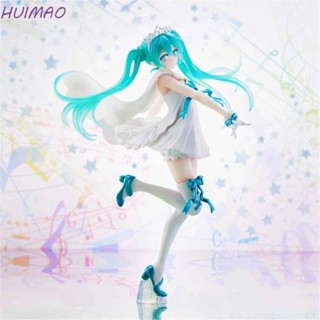 Huimao ฟิกเกอร์ PVC รูปนักร้อง Hatsune Miku ครบรอบ 15 ปี 21 ซม. ของเล่นสําหรับเด็ก