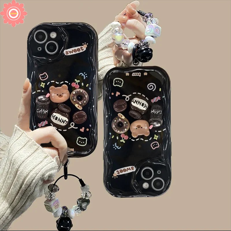 เคสโทรศัพท์มือถือ แบบนิ่ม ลายโดนัท 3D สําหรับ Redmi A1 10C 9C NFC 9 10 12C 9T 10A A2 9A Note 12 10 11 11s 10s Pro Max Plus MI 12 11 Lite Poco M3 เคสคลุม