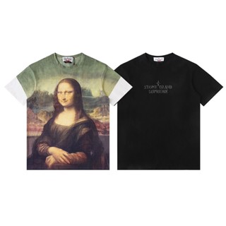 5H0T supstone stone Mona Lisa logo letter logo short sleeve printed round neck T-shirt