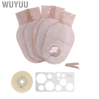 Wuyuu 5pcs Colostomy Bags One‑Piece Ostomy Bag For Ileostomy Stoma Care