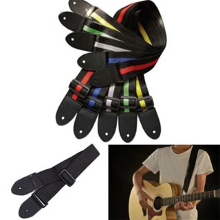 Adjustable Durable Nylon Guitar Strap IRIN Ukulele Belt With PU Leather Ends Clearance sale