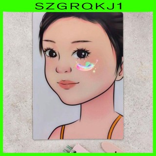 [szgrqkj1] แผ่นบอร์ดวาดภาพบนใบหน้า ใช้ซ้ําได้ สําหรับฝึกแต่งหน้า