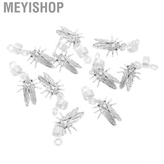 Meyishop Dreadlock Jewelry Dreadlocks Beads Metal Scratch Free Cool Cicada Design for Men Women DIY Necklace Bracelets