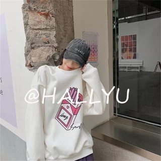 HALLYU  เสื้อผ้าผู้ญิง แขนยาว เสื้อฮู้ด คลุมหญิง สไตล์เกาหลี แฟชั่น  Beautiful สไตล์เกาหลี Chic Korean Style A28J0EE 36Z230909