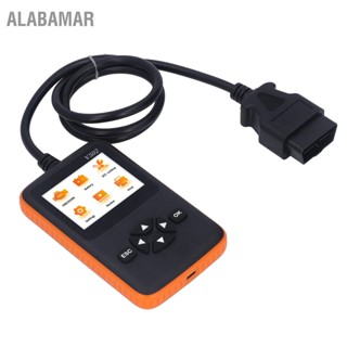  ALABAMAR เครื่องสแกน OBD2 หลายภาษาสามารถวินิจฉัยเครื่องยนต์เครื่องอ่านรหัสข้อผิดพลาดสากลสำหรับยานพาหนะ