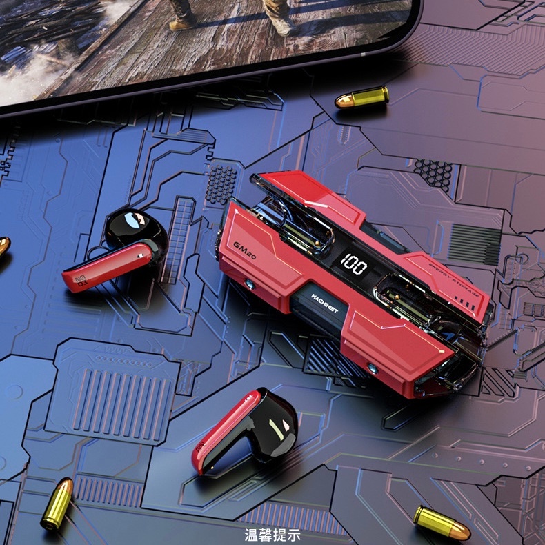 💥2025💥หูฟังเล่นเกมรุ่นGM20Pro ไฟแอลอีดี กันน้ำ TWS ลูทูธไร้สาย ใหม่ล่าสุด