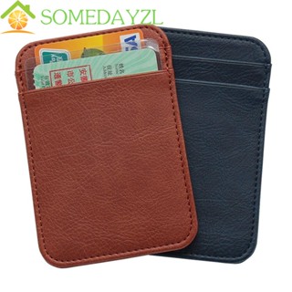 Somedayzl กระเป๋าสตางค์ หนัง Pu ใบเล็ก หลายช่อง ใส่นามบัตรได้ แบบบาง