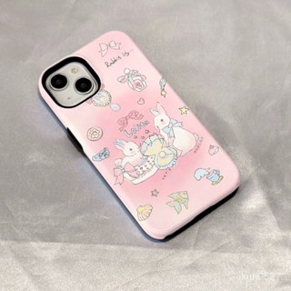 เคสป้องกันโทรศัพท์มือถือ แบบแข็ง ลาย Two-in-One สําหรับ Iphone 14Promax 14Pro 14Plus 14 13Promax 13Pro 13 12Promax 12Pro 12 11 xsmax xr xs