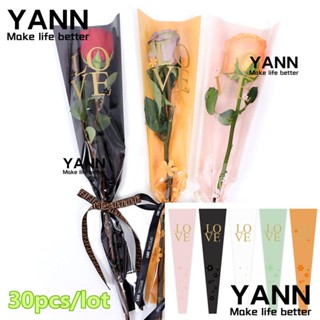 Yann1 ถุงบรรจุภัณฑ์ ลายดอกไม้ ของขวัญวันวาเลนไทน์ 30 ชิ้น ต่อล็อต