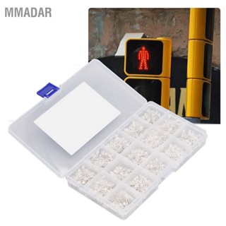 MMADAR 750PCS LED Light Diode Clear 3mm Red Yellow Blue Green White Emitting Diodes with Storage Box