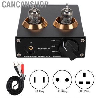 Cancanshop PHONO BOX P4 Audio Amplifiers Preamp for Turntable Phonograph Preamplifier Mini Stereo HiFi Vacuum Tube Amplifier Box