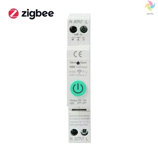 Zigbee เบรกเกอร์วงจรอัจฉริยะ ไร้สาย ควบคุมผ่านแอพ และอุปกรณ์อัตโนมัติ ควบคุมด้วยเสียง สําหรับบ้าน