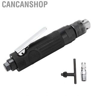 Cancanshop Straight Pneumatic Drill  3/8 Inch Zinc Alloy Material 1/4inch Air Inlet Power for High Speed Grinding