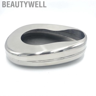 Beautywell Stainless Steel Bed Pans Corrosion Resistant Ergonomic Portable for Adults Elderly