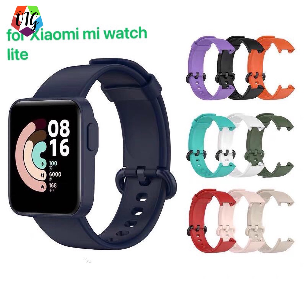 สายนาฬิกาซิลิโคน สำหรับ Xiaomi Mi Watch Lite SmartWatch Mi Watch Lite สาย สายซิลิโคน ป้องกัน