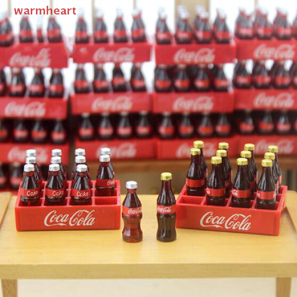 (warmheart) โค้กจิ๋ว อุปกรณ์เสริม สําหรับตกแต่งบ้านตุ๊กตา 1/12