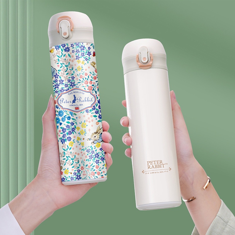 แก้วเยติ Peter Rabbit(ปีเตอร์ แรบบิท) Water Cup / Vacuum Flask One-click Open Lid 24h Heat Preservat