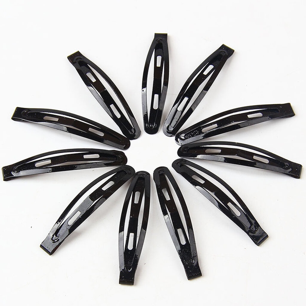 กิ๊บติดผม อุปกรณ์ทำผม สีดำ (12 ชิ้น ในแพ็ค) Black Hair Clip (12 Pcs in Pack) SKU-07696 ราคา ถูกที่สุด ดีลบีเคเค แกลเลอรีภาพที่ 3
