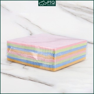ผ้าเช็ดแว่น ผ้ากํามะหยี่ สองด้าน สําหรับบํารุงรักษาเครื่องประดับ 100 ชิ้น Ptq