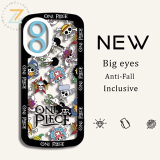 เคส VIVO V27E V27 V27 Pro V23 V23E V25 V25E Y15S Y33S Y33T T1X Y21A Y21S Y35 Y02S Y16 Y12A Y12 Y15 Y11 Y20S Y20A Y22 Y50 Y30 Y91C เคสโทรศัพท์ซิลิโคนการ์ตูนบิ๊กอาย One Piece