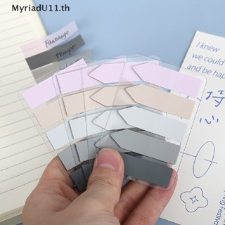 Myriadu สติกเกอร์กระดาษโน้ต โปร่งแสง ลายธง Morandi เครื่องเขียน สําหรับโรงเรียน 1 ชุด