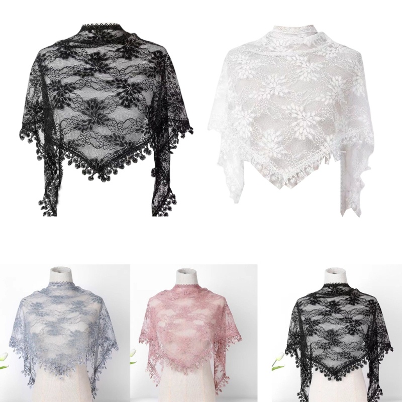 Fine Lace Latin Mass Mantilla Veil คาทอลิกโบสถ์ Veil Lace Headcovering Scarf