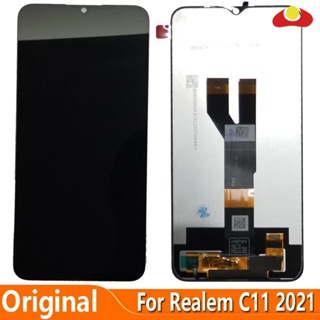 อะไหล่หน้าจอสัมผัสดิจิทัล LCD 6.52 นิ้ว แบบเปลี่ยน สําหรับ Realme C11 2021 RMX3231