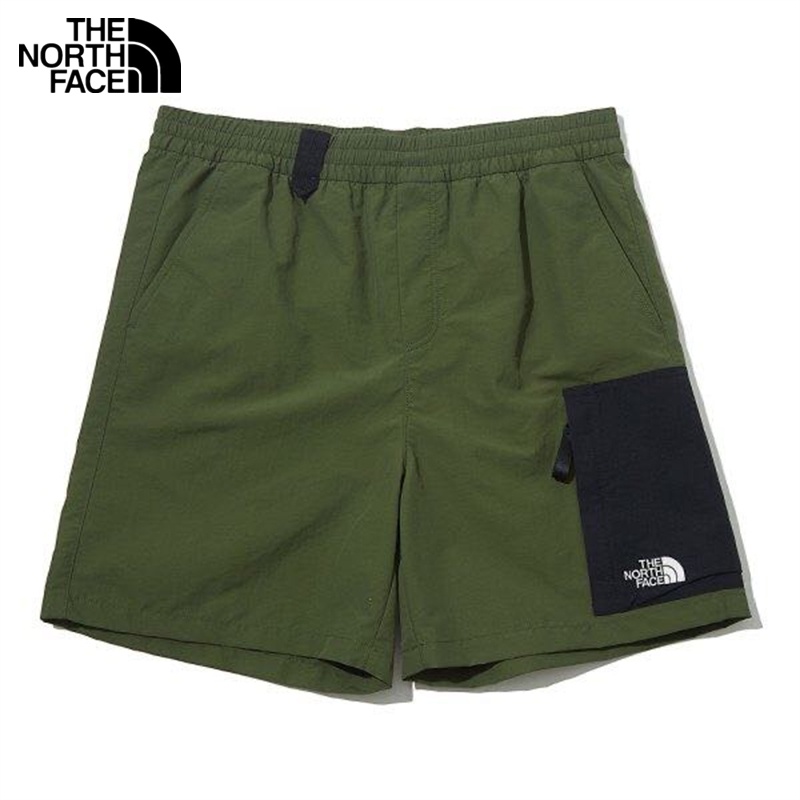 กางเกงขาสั้นลําลอง ปักลายโลโก้ The North Face แบบดั้งเดิม เหมาะกับเดินชายหาด สําหรับคู่รัก