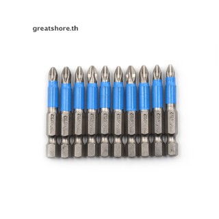 Greatshore ใหม่ ดอกไขควงไฟฟ้า หกเหลี่ยม แม่เหล็ก กันลื่น PH2 ยาว 50 มม. 1/4 นิ้ว 1 ชิ้น TH