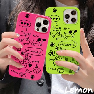 [Lemon] เคสโทรศัพท์มือถือแบบนิ่ม ลายกราฟฟิตี้กราฟฟิตี้ ดอกกุหลาบ สีแดงแวววาว สําหรับ 14pro 14promax 13 13pro 13promax 11 12 12pro 12promax XR XSMAX 7P 8P MINI