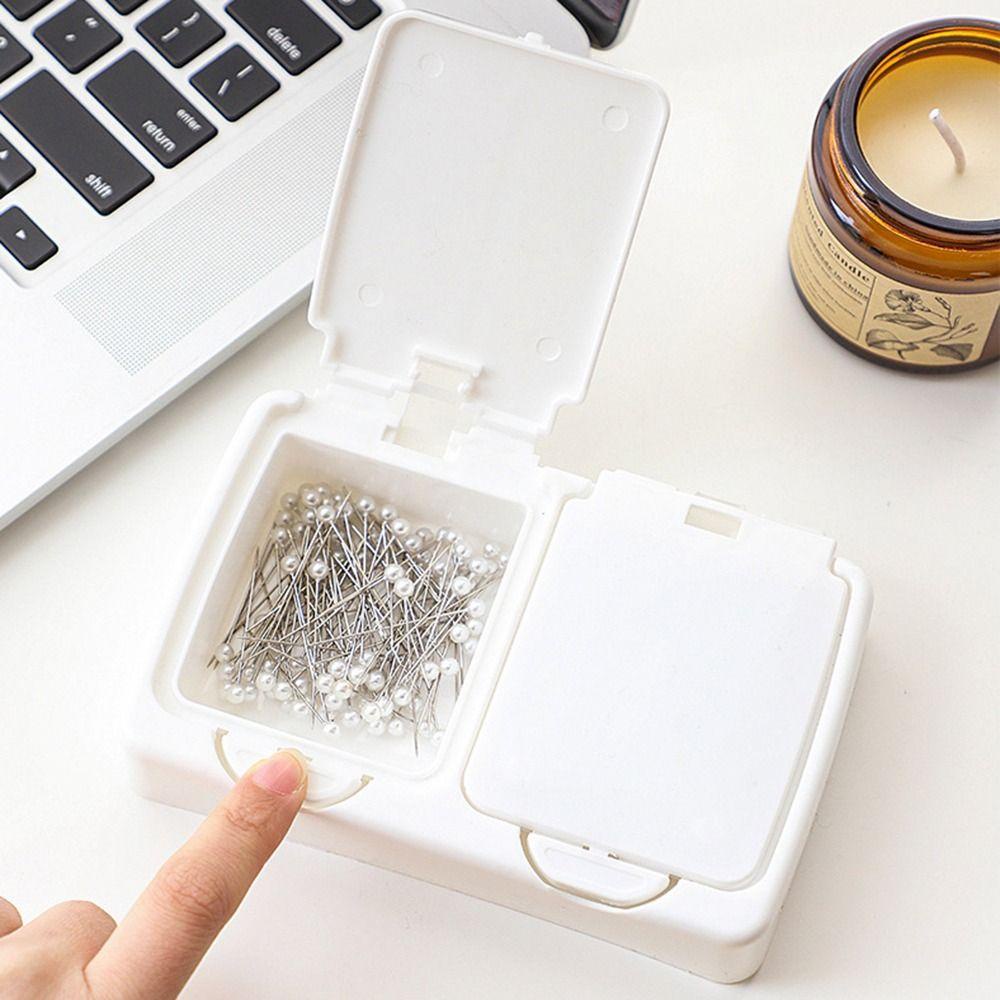 LONTIME Desktop Organizer Multi-Functional Mini Floss คอนเทนเนอร์เครื่องเขียนฝาครอบไม้จิ้มฟัน