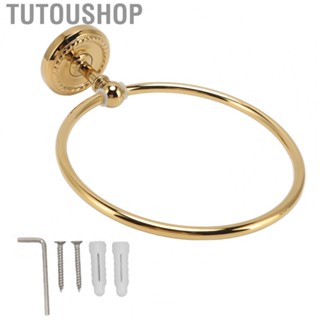 Tutoushop Bathroom Towel Ring Towel Ring Golden Twisted for Home