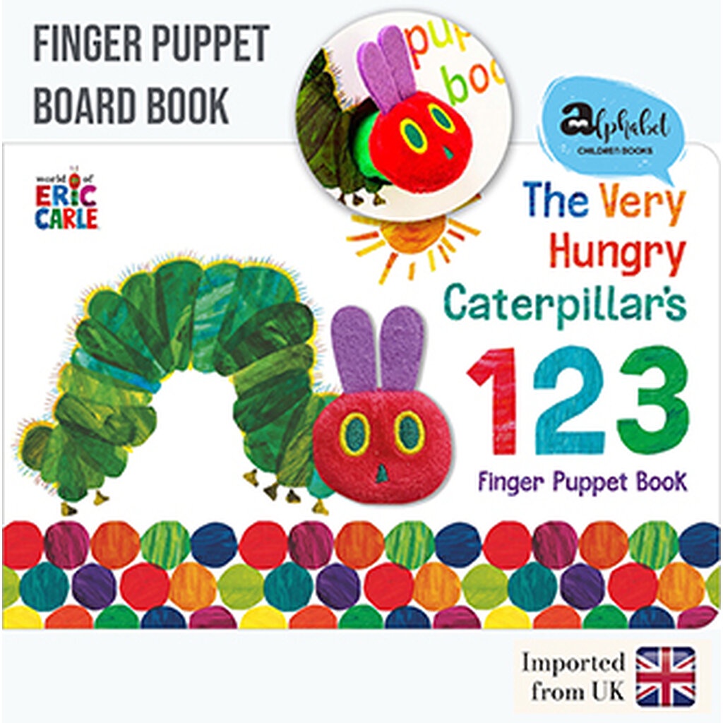 [หนังสือ เด็ก] The Very Hungry Caterpillar Finger Puppet Book : 123 Counting Book by Eric Carle #พร้อมส่ง #หมอรวงข้าว...