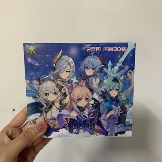การ์ดเก็บสะสม ของขวัญ ลายการ์ตูนอนิเมะ Genshin Impact สําหรับเด็ก