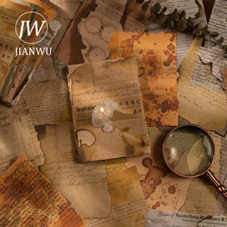 Jianwu กระดาษโน้ต รูปเผาวัลย์ สไตล์วินเทจ 50 แผ่น DIY