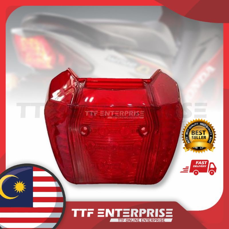 HONDA ALPHA 110 / CX TAIL LAMP COVER (สีแดง) WAVE ALPHA110 CX110