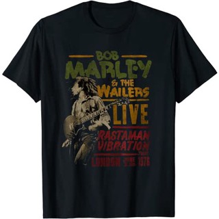 QZเสื้อยืดแขนสั้น ผ้าฝ้าย 100% พิมพ์ลาย Bob Marley BTRTW The Wailers Live แฟชั่นสําหรับผู้ชาย และผู้หญิง