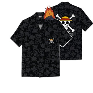 【ONEPIECE-STORE】เสื้อวันพีช เสื้อฮาวาย ลายวันพีช ลิขสิทธิ์แท้​  one piece HAWAII