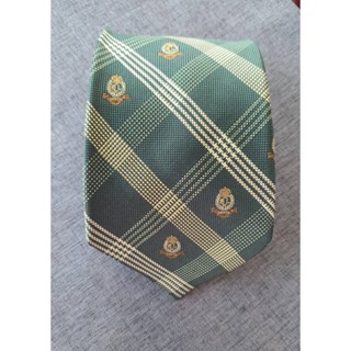 Tie0002 เนคไทมือสอง สีเขียวลาย แบรด์ CHAPS RALPH LAUREN 10*136 cm.