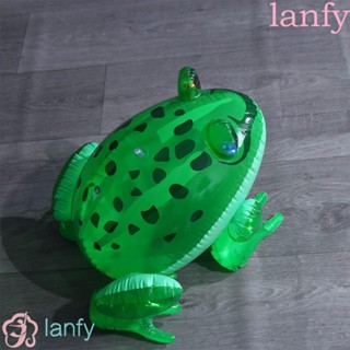 Lanfy กบเป่าลม แบบมีไฟกระพริบ รูปการ์ตูนสัตว์ กบเรืองแสง ของเล่นสําหรับตกแต่งปาร์ตี้วันเกิด เทศกาล