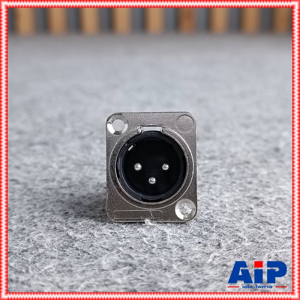 แพ็ค4ตัว CANNON ติดแท่น LIDGE YM047A XLRติดแท่น YM-047A XLR ตัวผู้ แจ็คCANNON YM 047 A ติดแท่นตัวผู้ เอไอ-ไพศาล