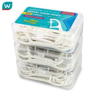 พร้อมส่ง ไหมขัดฟันไหมขัดฟัน​ เส้นกลม FLOSS 50ชิ้น 1กล่อง สุขภาพช่องปาก บรรจุแบบสุ่ม