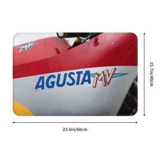 ใหม่ พร้อมส่ง พรมเช็ดเท้า ผ้าสักหลาด ลายโลโก้ MV Agusta กันลื่น ดูดซับน้ําได้ดี แห้งเร็ว 16x24 นิ้ว สําหรับห้องน้ํา ห้องนั่งเล่น โซฟา ห้องนอน โต๊ะกาแฟ